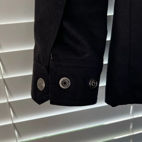 Harley Davidson Black Cotton Full Zip Utility Jacket 97443-06VW - Picture 6 of 8